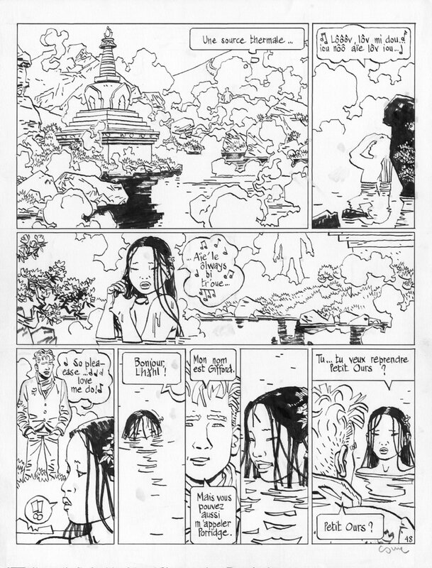 Le Bouddha d'Azur par Cosey - Planche originale