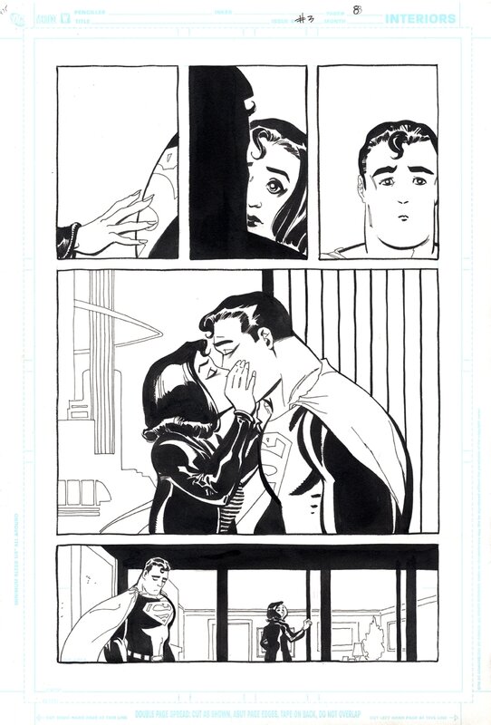 Superman par Tim Sale - Planche originale