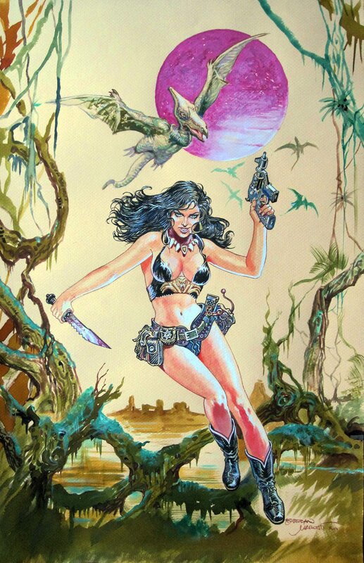 Hanna Dundee by Esteban Maroto - Original Illustration