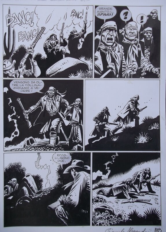 Tex WILLER par Giancarlo Alessandrini, Claudio Nizzi - Planche originale