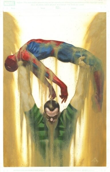 Spiderman par Gabriele Dell'Otto - Illustration originale