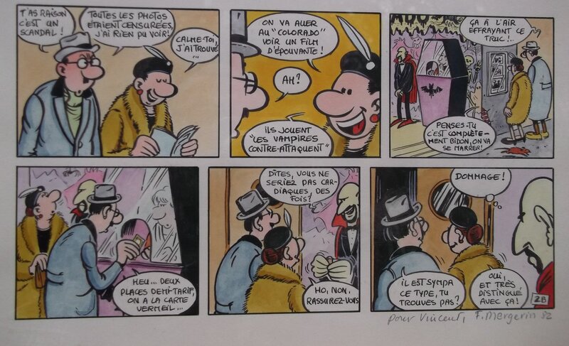 Dracula par Frank Margerin - Planche originale