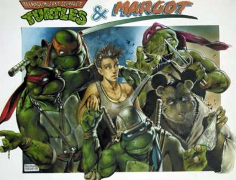 Massimiliano Frezzato, Margot et les tortues ninjas - Illustration originale