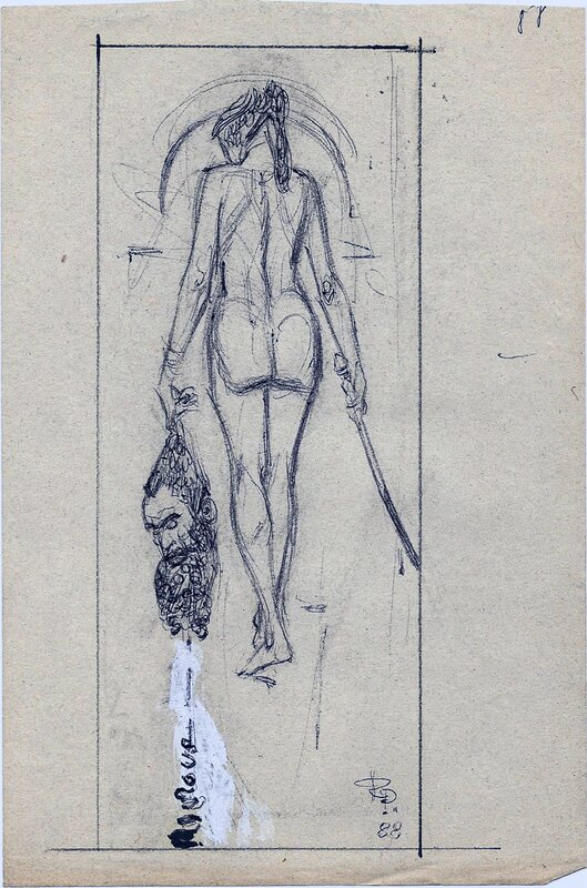 Judith by Raymond Poïvet - Original art