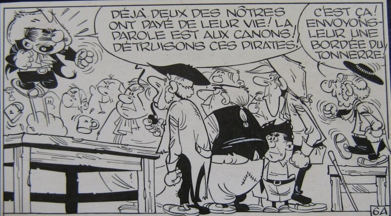 Marcel Remacle, Le vieux Nick et Barbe-Noire - Planche originale