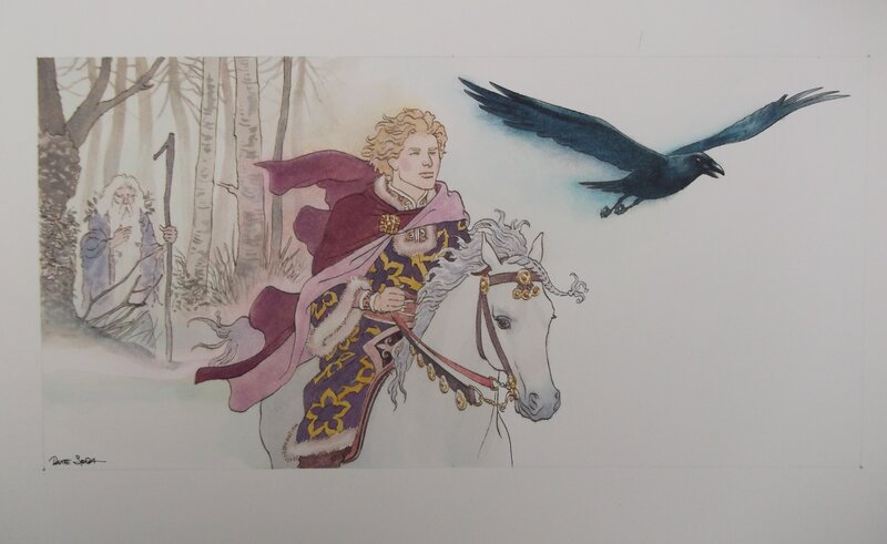 Dante Spada, Un prince, un magicien - Original Illustration