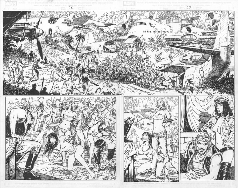 Milo Manara, X-Men: Gals on the Run - Comic Strip