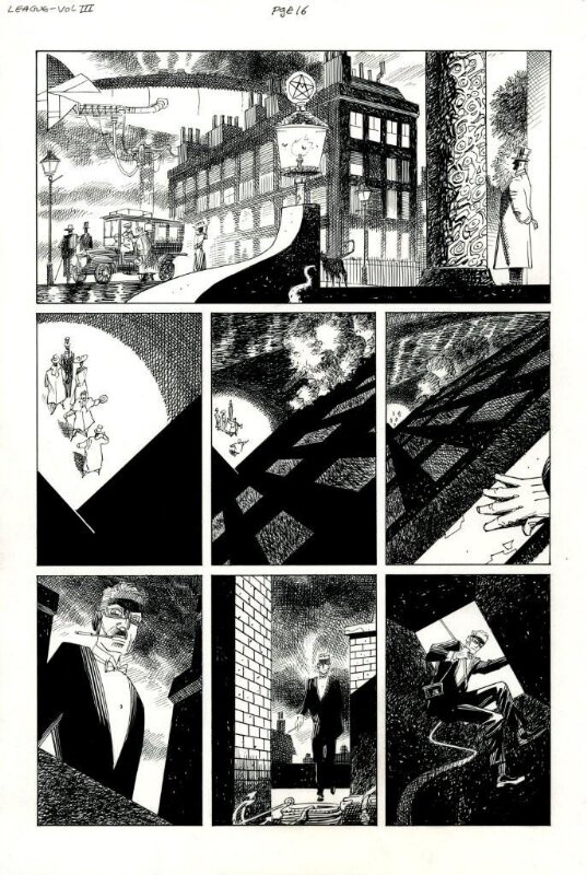 Kevin O'Neill, The league of extraordinary gentlemen - Planche originale