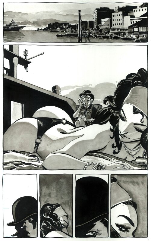 Tim Sale, Catwoman . When in Rome # 2 p. 1 - Planche originale