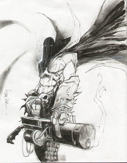 Hellspawn #5 par Ashley Wood - Planche originale