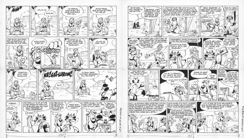 Gai-Luron par Gotlib - Planche originale