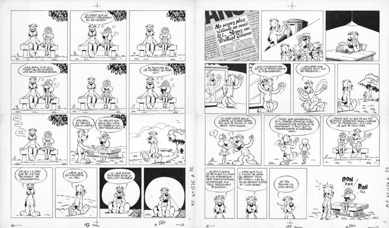 Gai-Luron par Gotlib - Planche originale