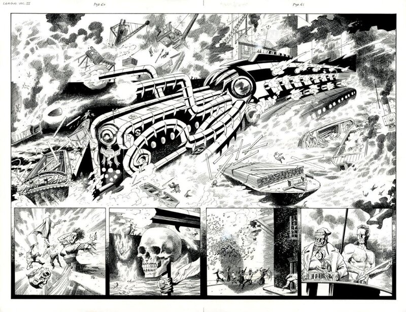 Kevin O'Neill, The league of extraordinary gentlemen - Planche originale