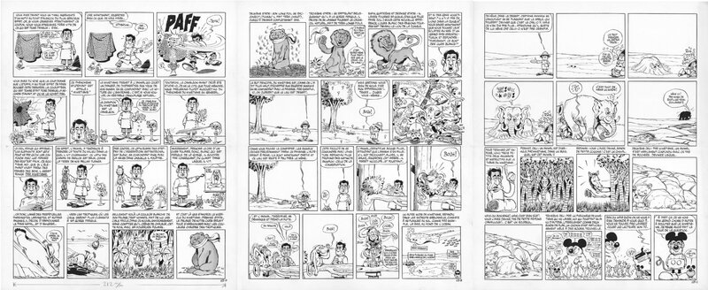 Rubrique à Brac par Gotlib - Planche originale