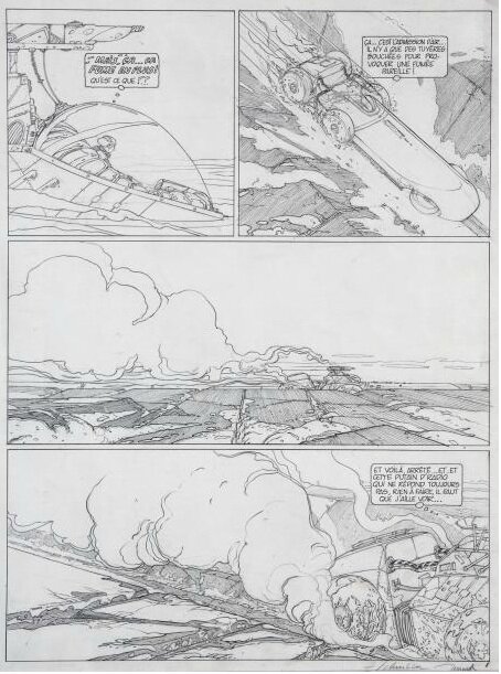 François Schuiten, Claude Renard, Métamorphoses-Le Rail - Planche originale