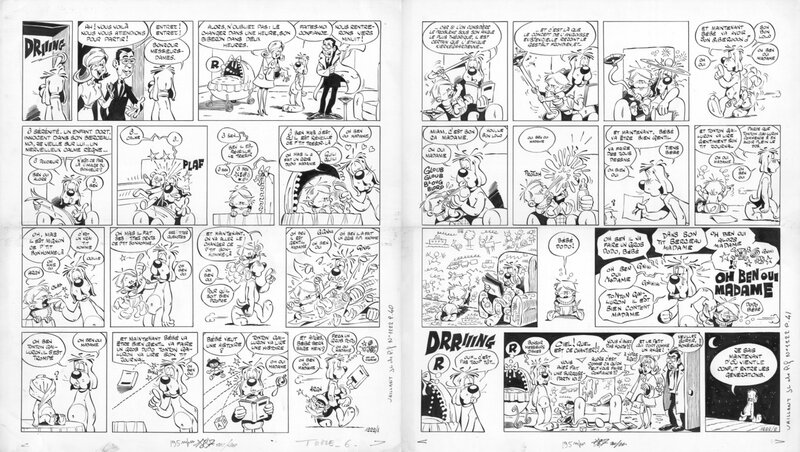 Gai-Luron par Gotlib - Planche originale