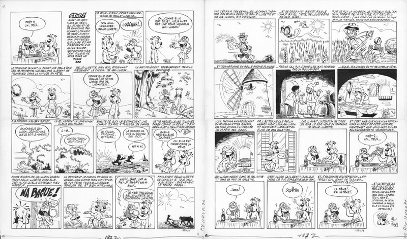 Gai-Luron par Gotlib - Planche originale