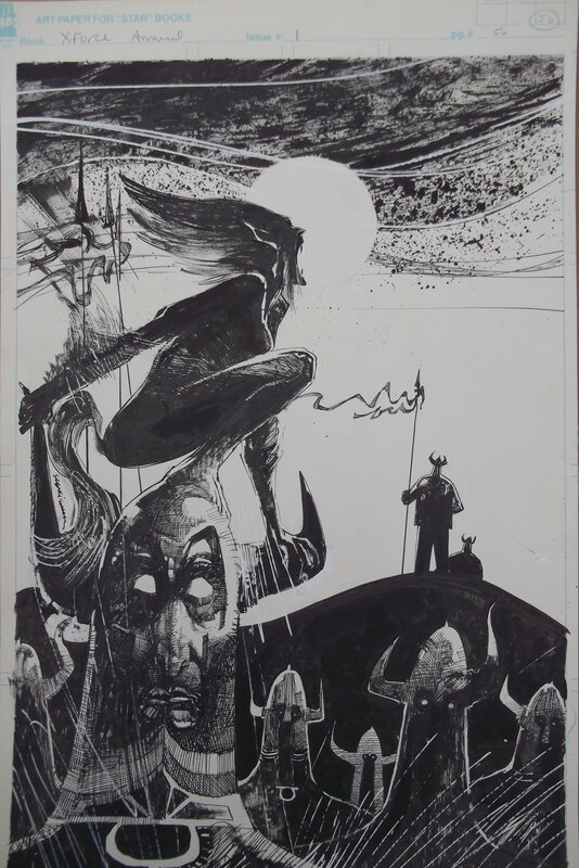 Feral by Bill Sienkiewicz - Original Illustration