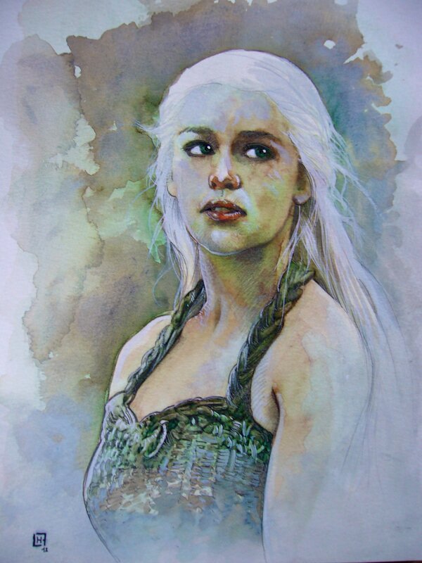 Daenerys par Fabrice Le Hénanff - Illustration originale