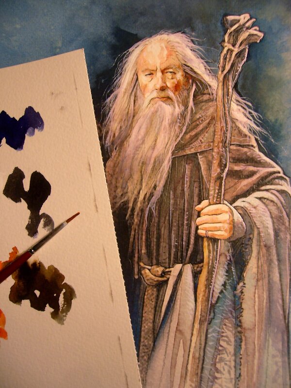 Gandalf par Fabrice Le Hénanff - Illustration originale