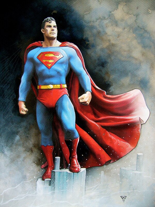 Superman by Fabrice Le Hénanff - Original Illustration