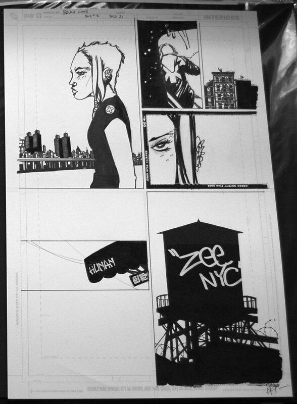 DMZ par Brian Wood - Planche originale