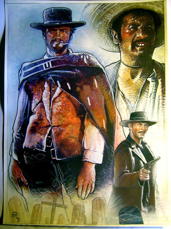 Clint (2) by Fabrice Le Hénanff - Original Illustration