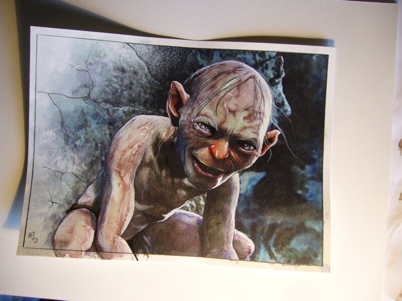 Golum par Fabrice Le Hénanff - Illustration originale