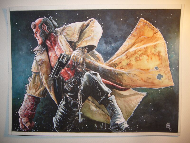 Hell boy 2 by Fabrice Le Hénanff - Original Illustration