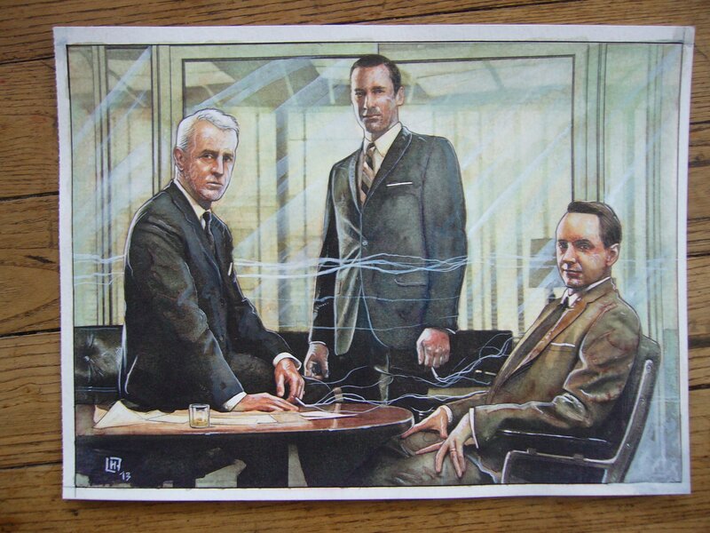 Mad Men par Fabrice Le Hénanff - Illustration originale