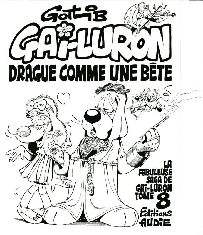 Gotlib, Gai-Luron drague comme une bête - Couverture originale