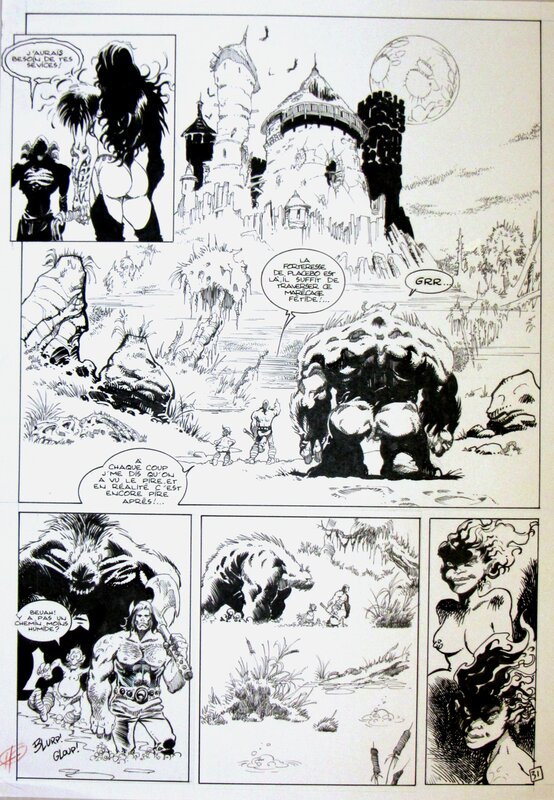 Eric Hérenguel, Herenguel Eric - Krän - planche - Planche originale