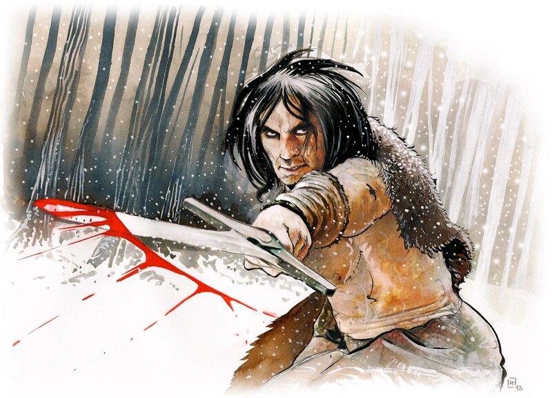 Conan by Fabrice Le Hénanff - Original Illustration