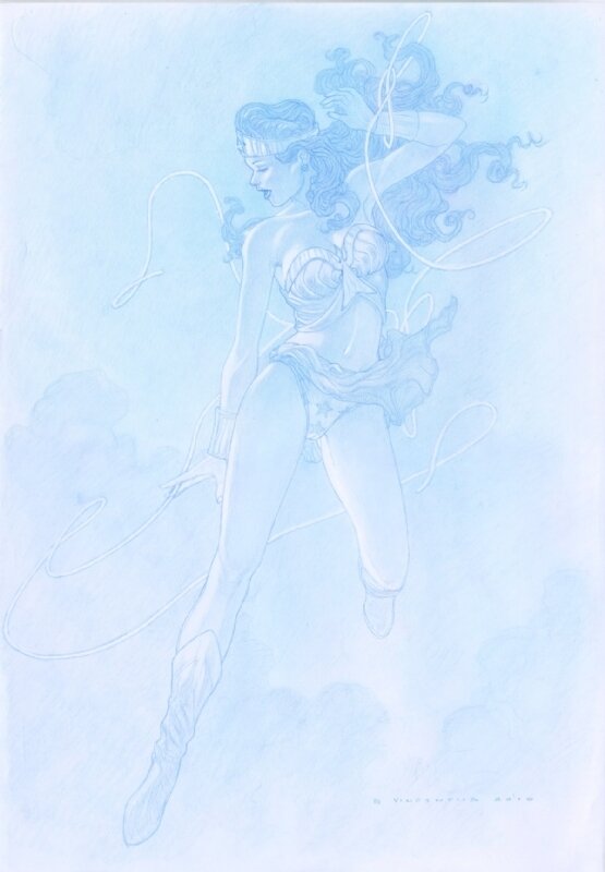 Wonder Woman par Adriano De Vincentiis - Illustration originale