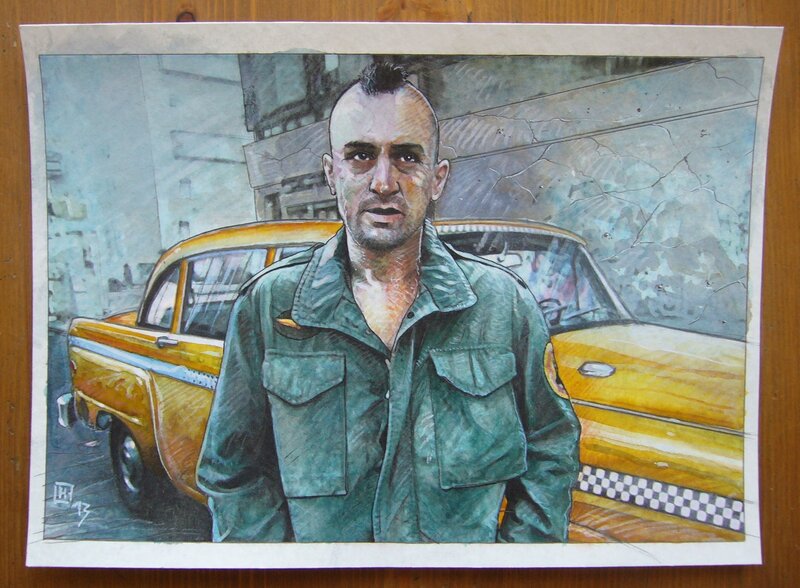 Taxi driver par Fabrice Le Hénanff - Illustration originale