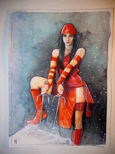 Elektra by Fabrice Le Hénanff - Original Illustration
