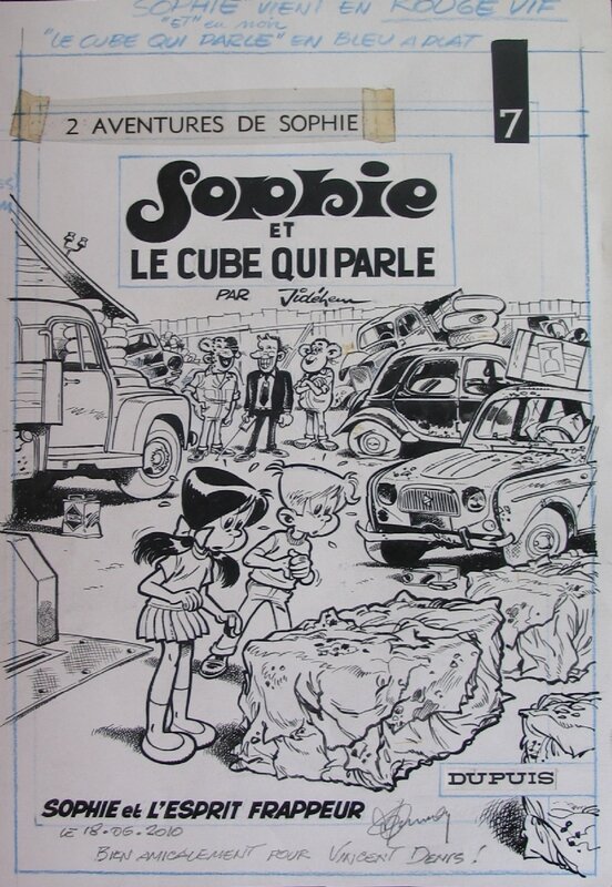 Jidéhem, 1972 - Sophie & le cube qui parle * - Couverture originale