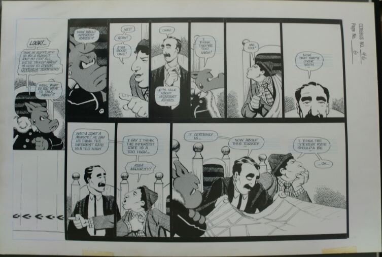 Cerebus 46, page 6 par Dave Sim - Planche originale