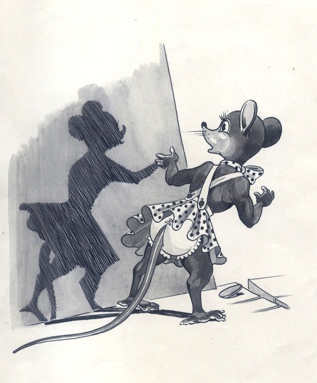Gire - Huipatte et Hurrar  1945 - Original Illustration
