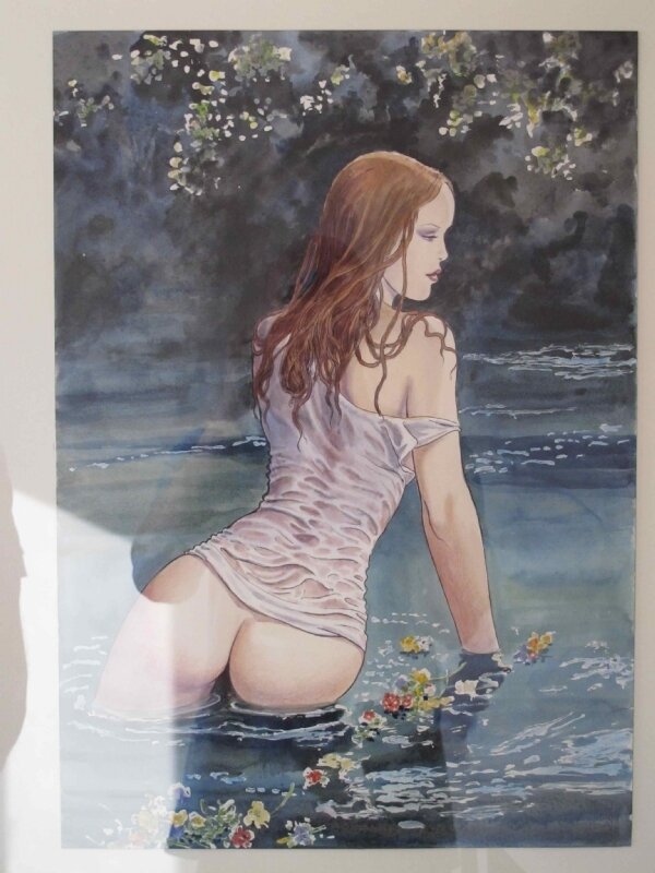 Vanessa Paradis by Milo Manara - Original Illustration