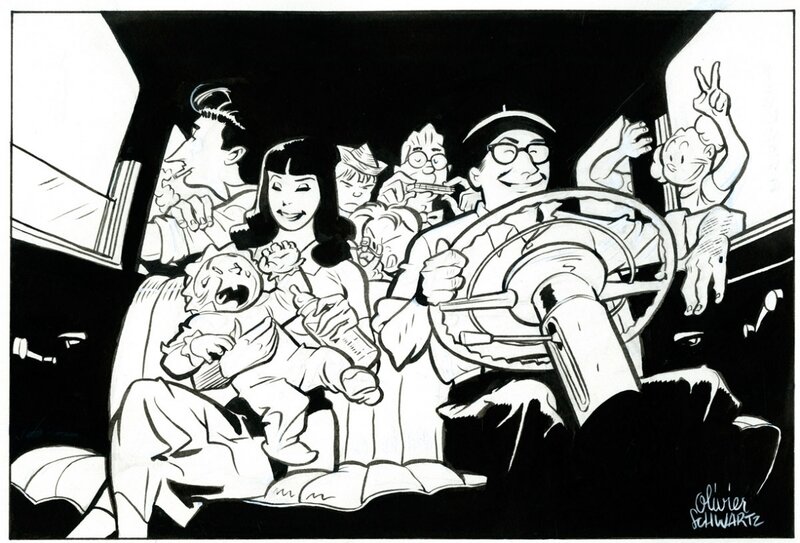 Gringos Locos by Olivier Schwartz - Original Illustration