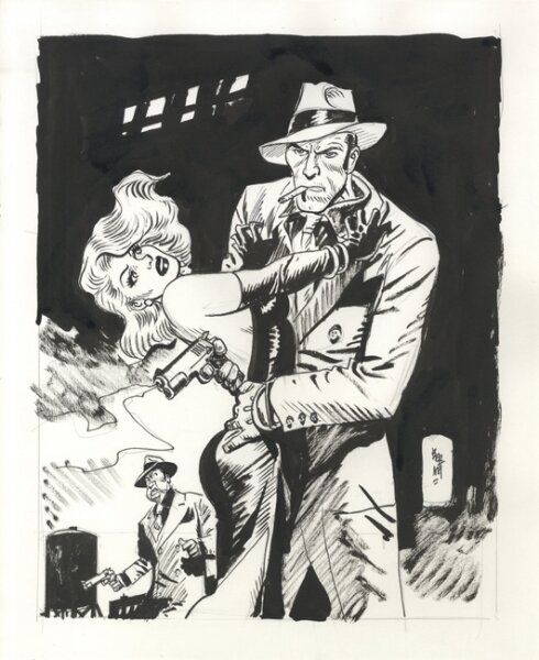 Torpedo by Jordi Bernet - Original Illustration