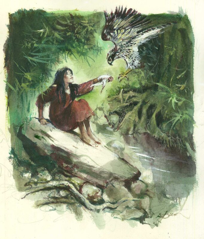 Shelena par René Follet - Illustration originale