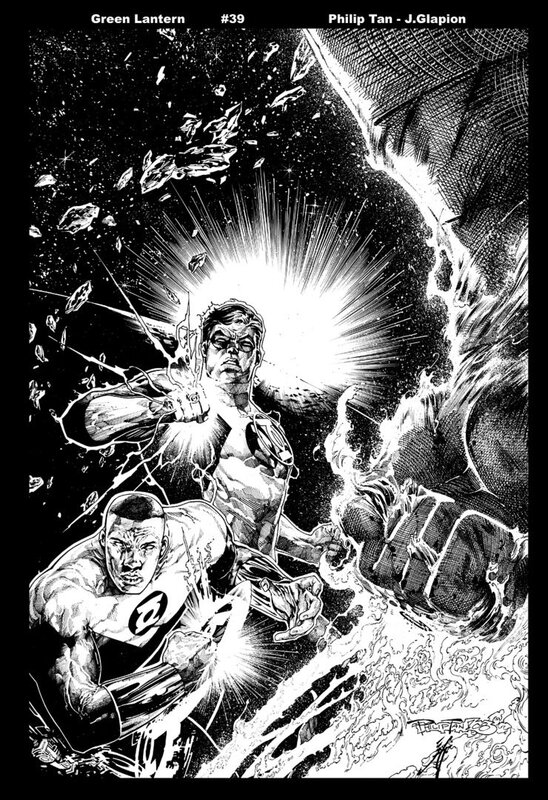 Green Lantern par Philip Tan - Couverture originale