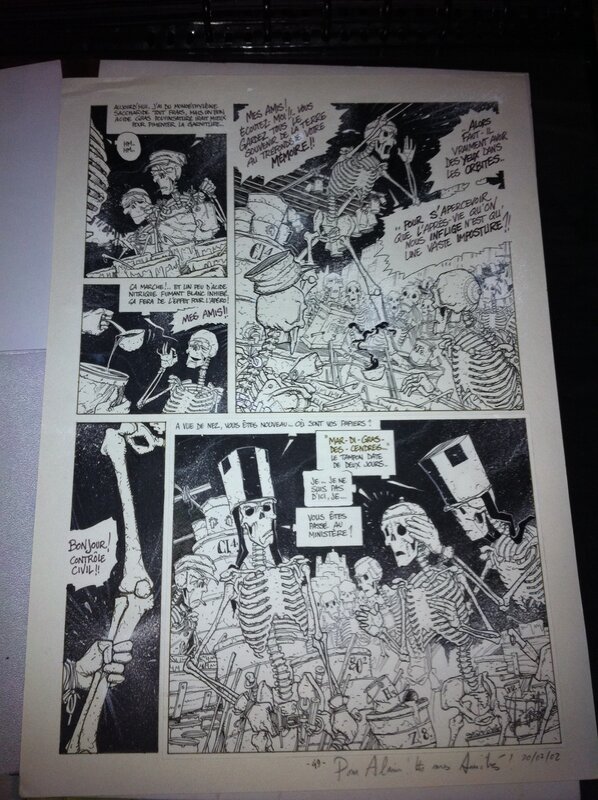 Eric Liberge, Monsieur Mardi Gras Descendres - Planche originale