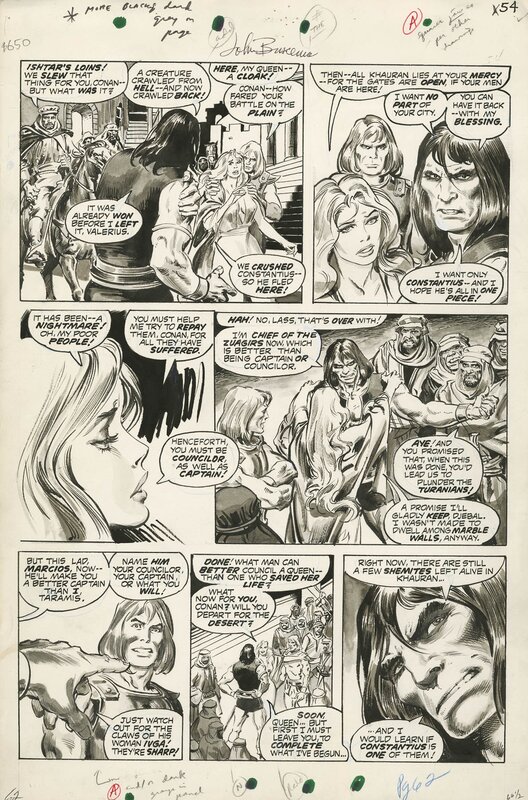 John Buscema, Tony DeZuniga, Savage Sword of Conan #5 P62 - Comic Strip