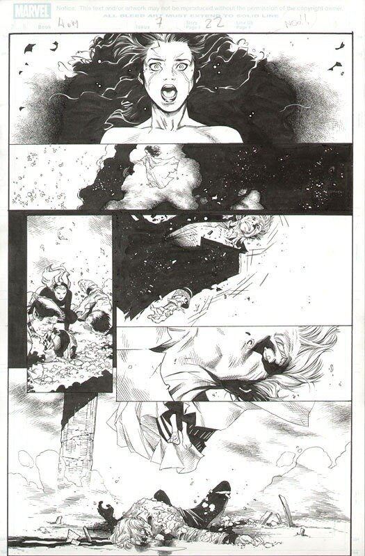 Olivier Coipel, John Dell, House of M Issue 7 page 22 - Planche originale