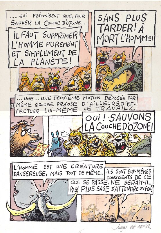 La Vache T2 page 6 par Johan De Moor - Planche originale