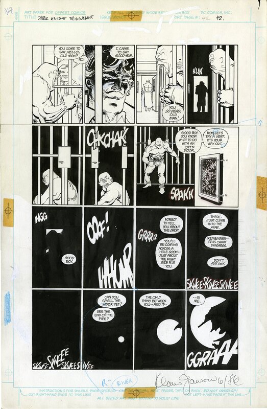 Frank Miller, Klaus Janson, Batman The Dark Knight Returns, Book 2 page 42 - Planche originale
