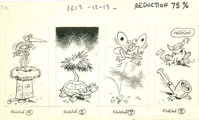 Raymond Macherot, Illustration pour Spirou - Original Illustration